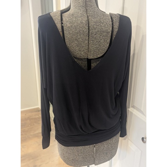 Slate gray TART tunic shirt. Soft flowy with side touching. V scoop in back - Picture 4 of 12